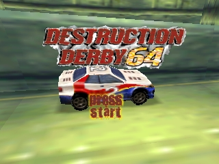 Destruction Derby 64 (Europe) (En,Fr,De) Title Screen